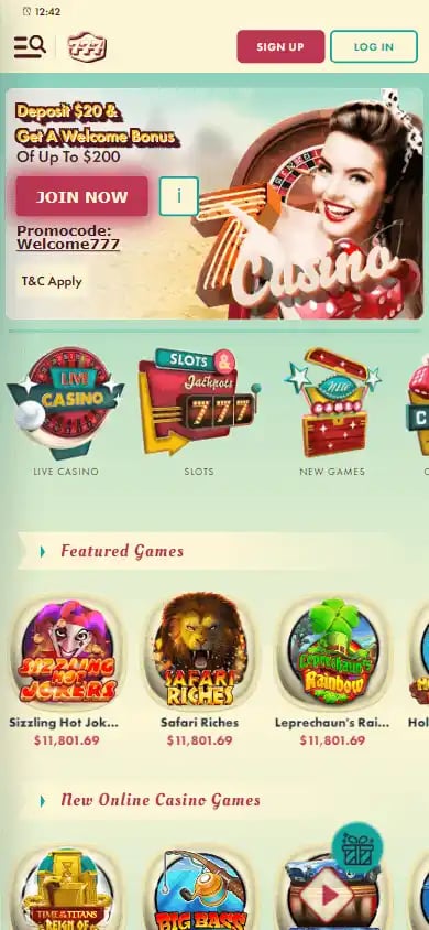 777 Casino screenshot 4