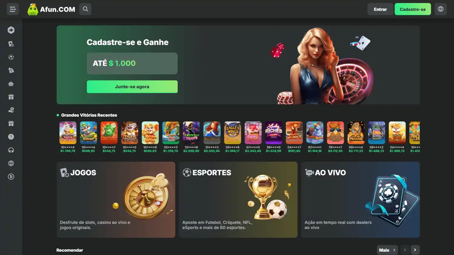 Afun Casino screenshot 2