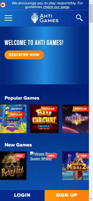 AHTI Games Casino screenshot 4