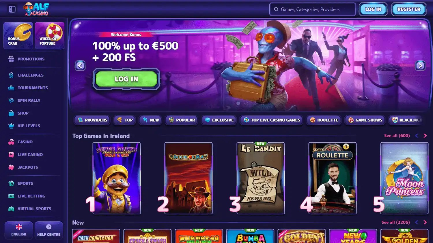 Alf Casino screenshot 1