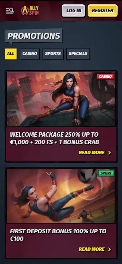 AllySpin Casino screenshot 6