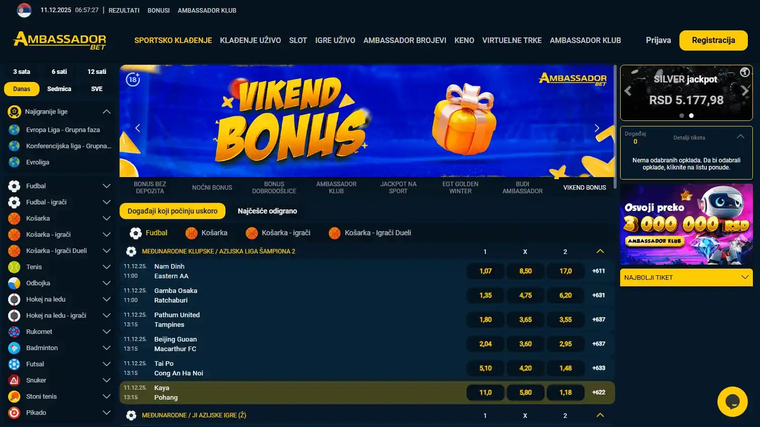 Ambassadorbet Casino screenshot 1