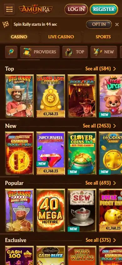 AmunRa Casino screenshot 5