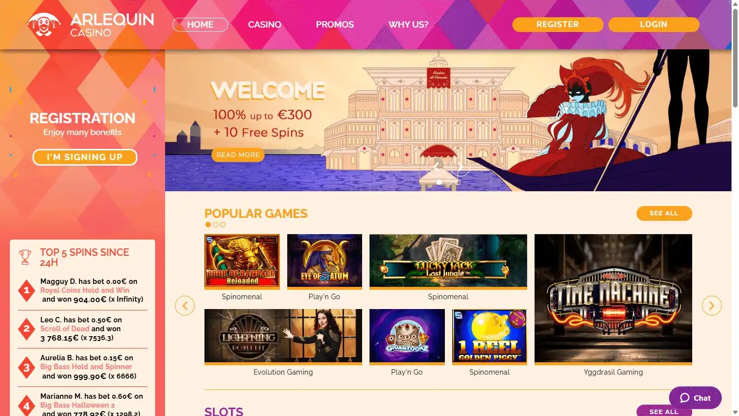 Arlequin Casino screenshot 1