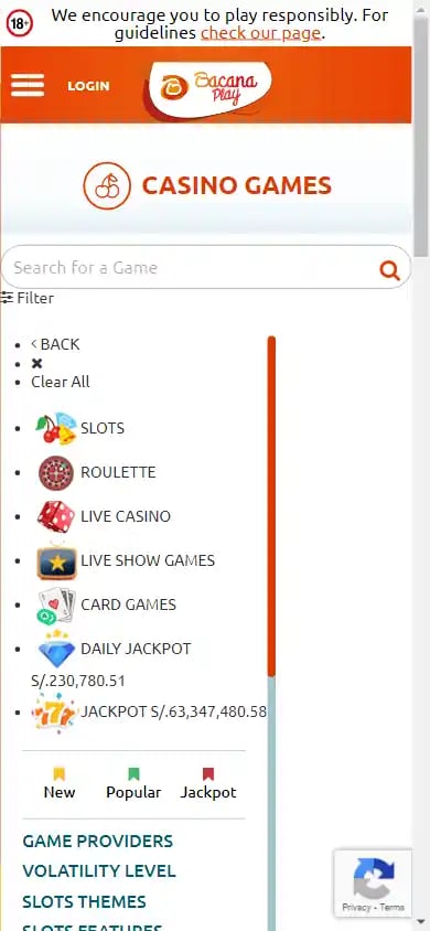 BacanaPlay Casino screenshot 5