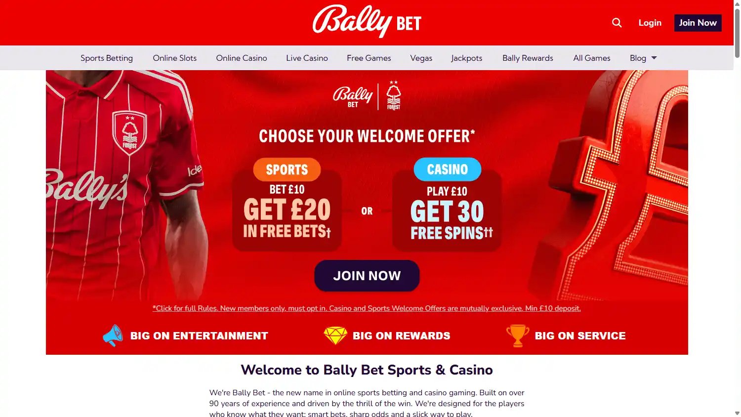 Bally Casino screenshot 1