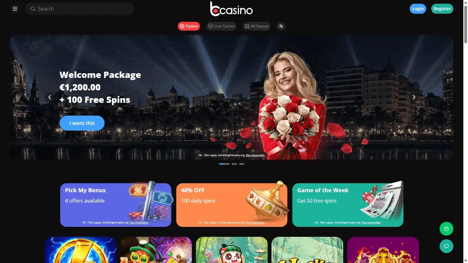 bCasino screenshot 1