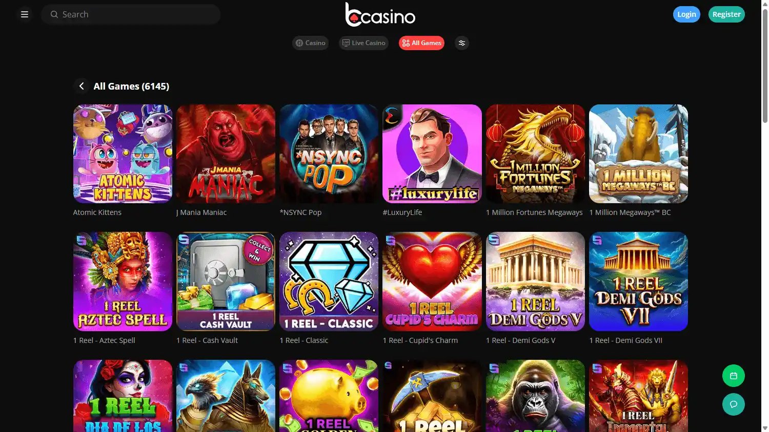 bCasino screenshot 2