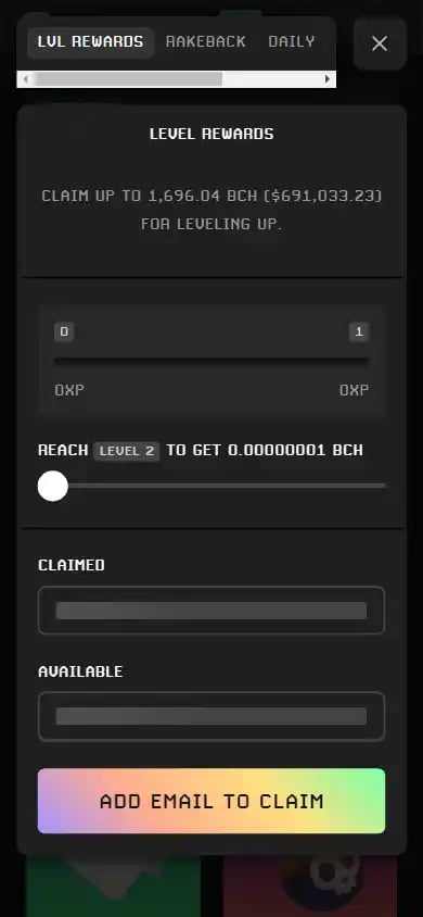 BCHgames Casino screenshot 4