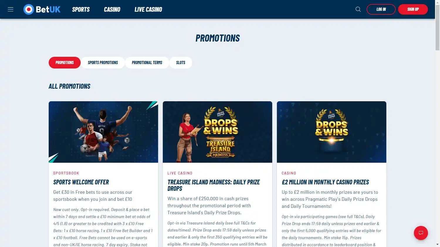 Bet UK Casino screenshot 3