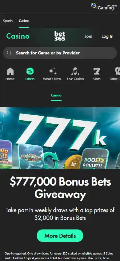 bet365 Casino screenshot 6
