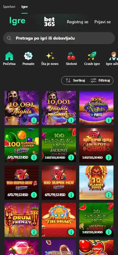 bet365 Casino RS screenshot 5