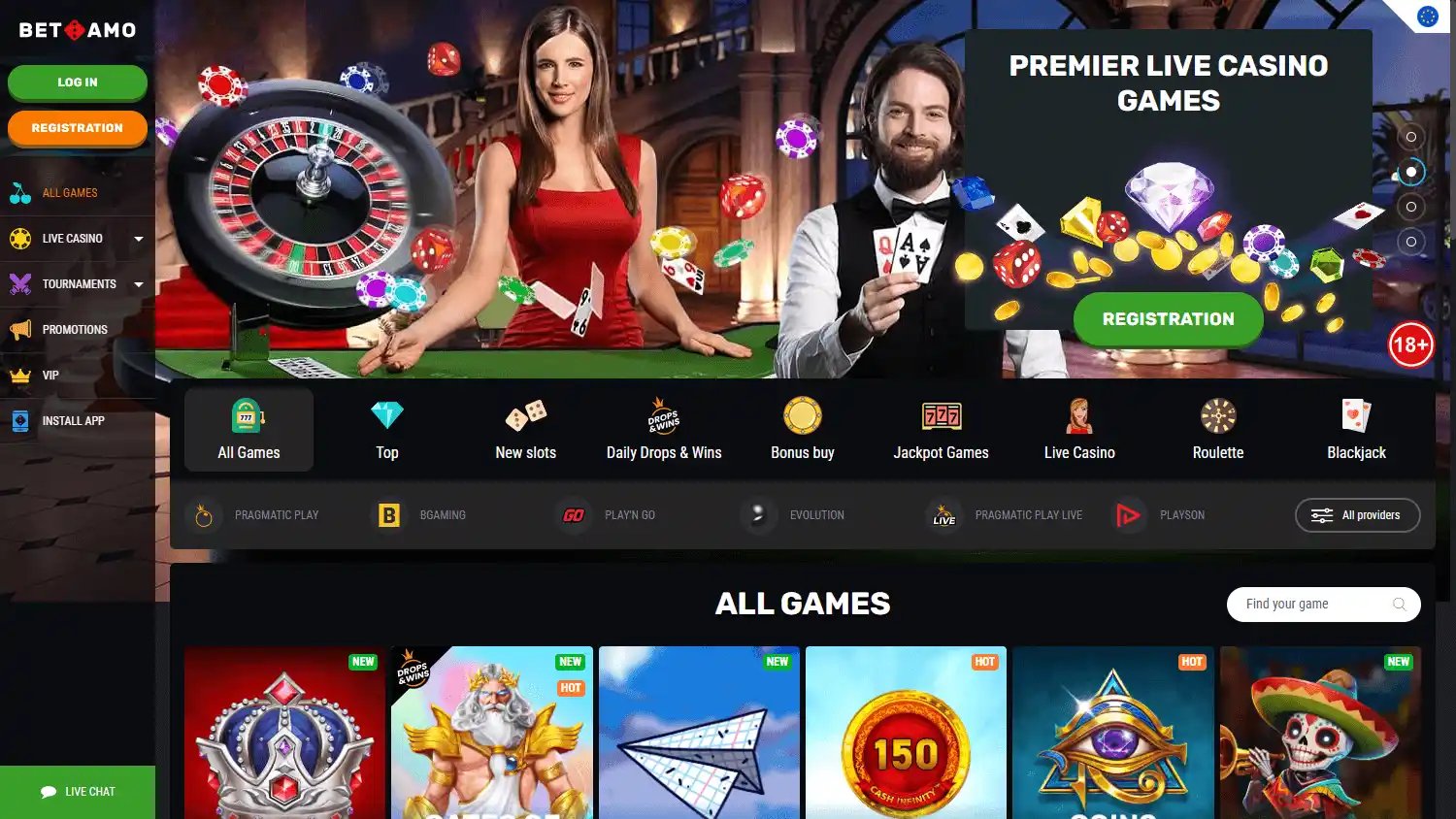 BetAmo Casino screenshot 2