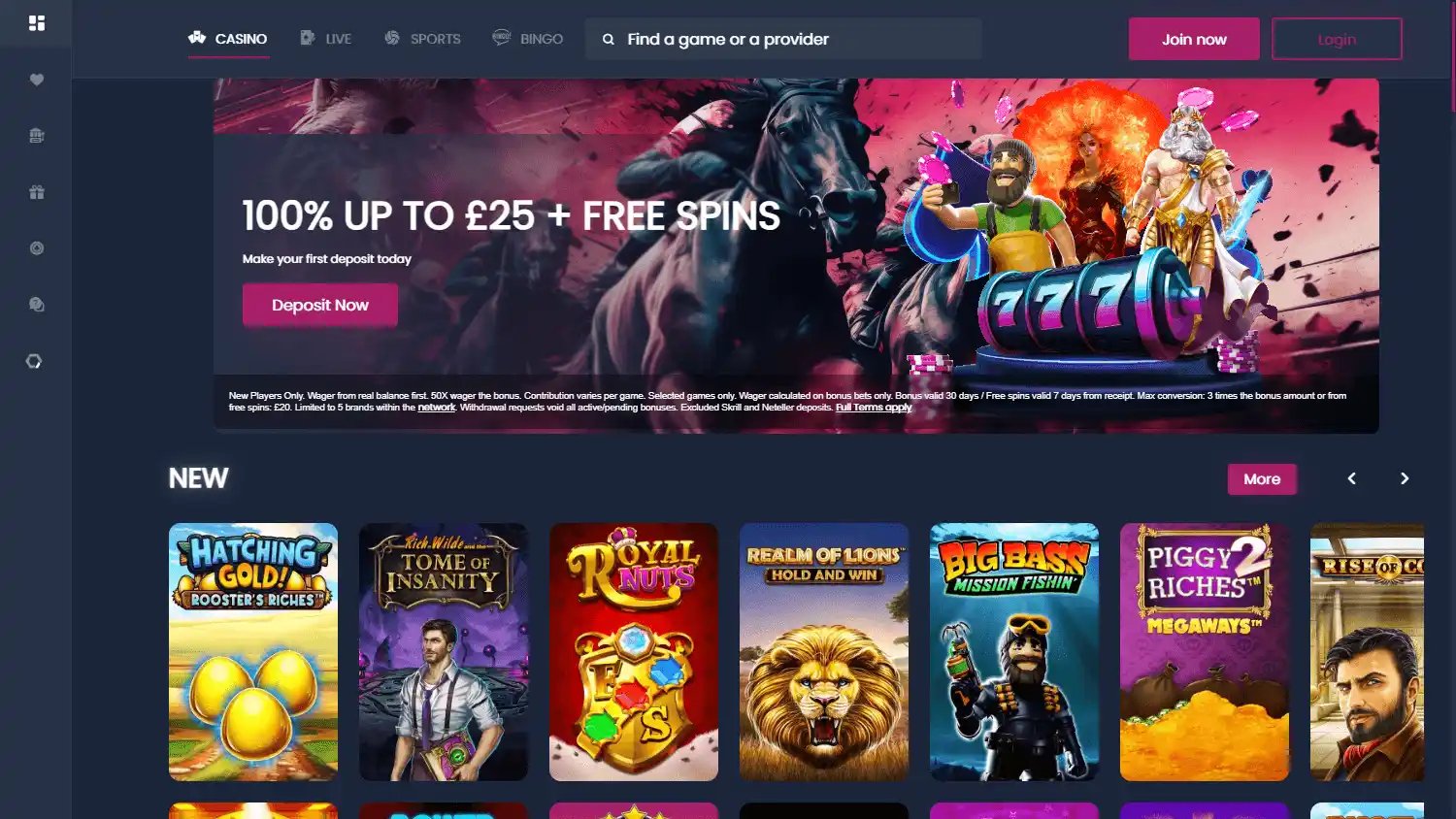 Betarno Casino screenshot 1