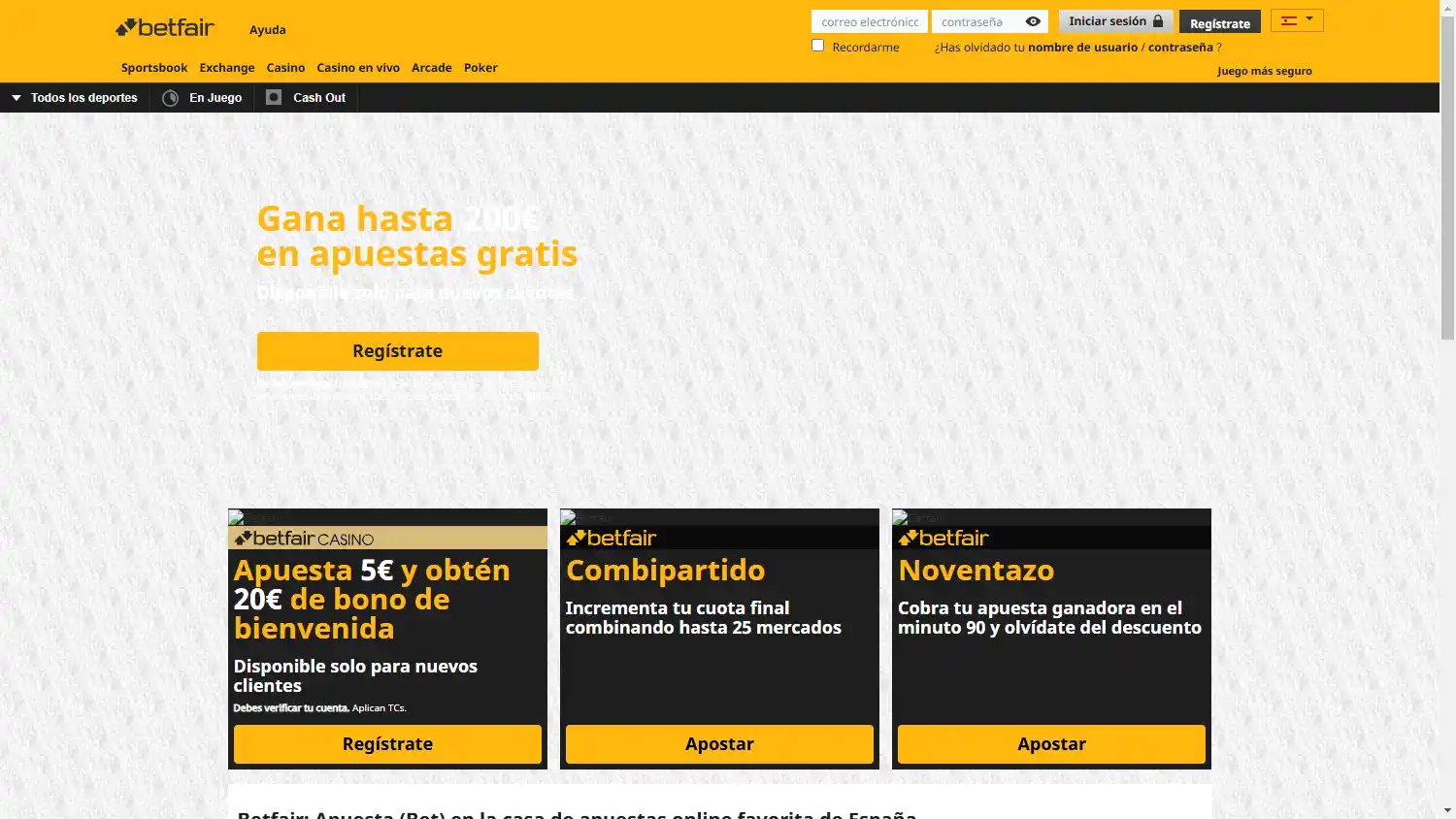 Betfair Casino screenshot 1