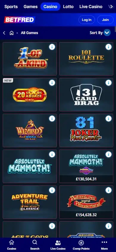 Betfred Casino screenshot 5