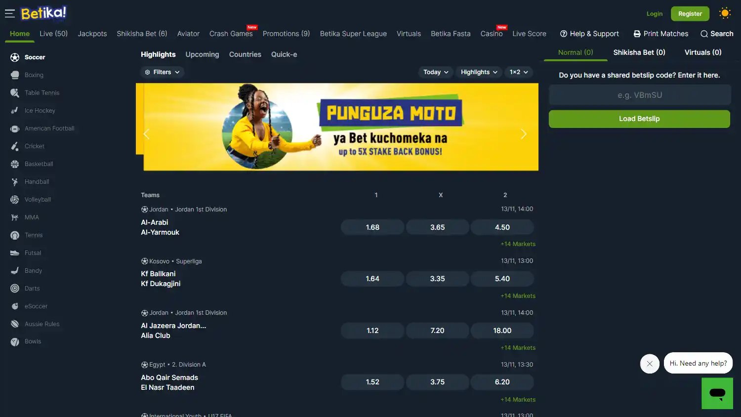 Betika Casino screenshot 1