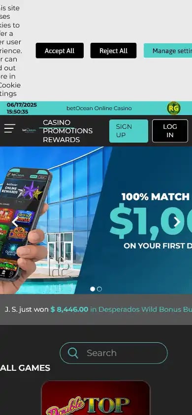 betOcean Online Casino screenshot 4