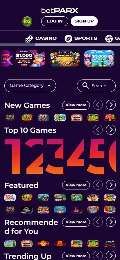 betPARX Casino screenshot 3