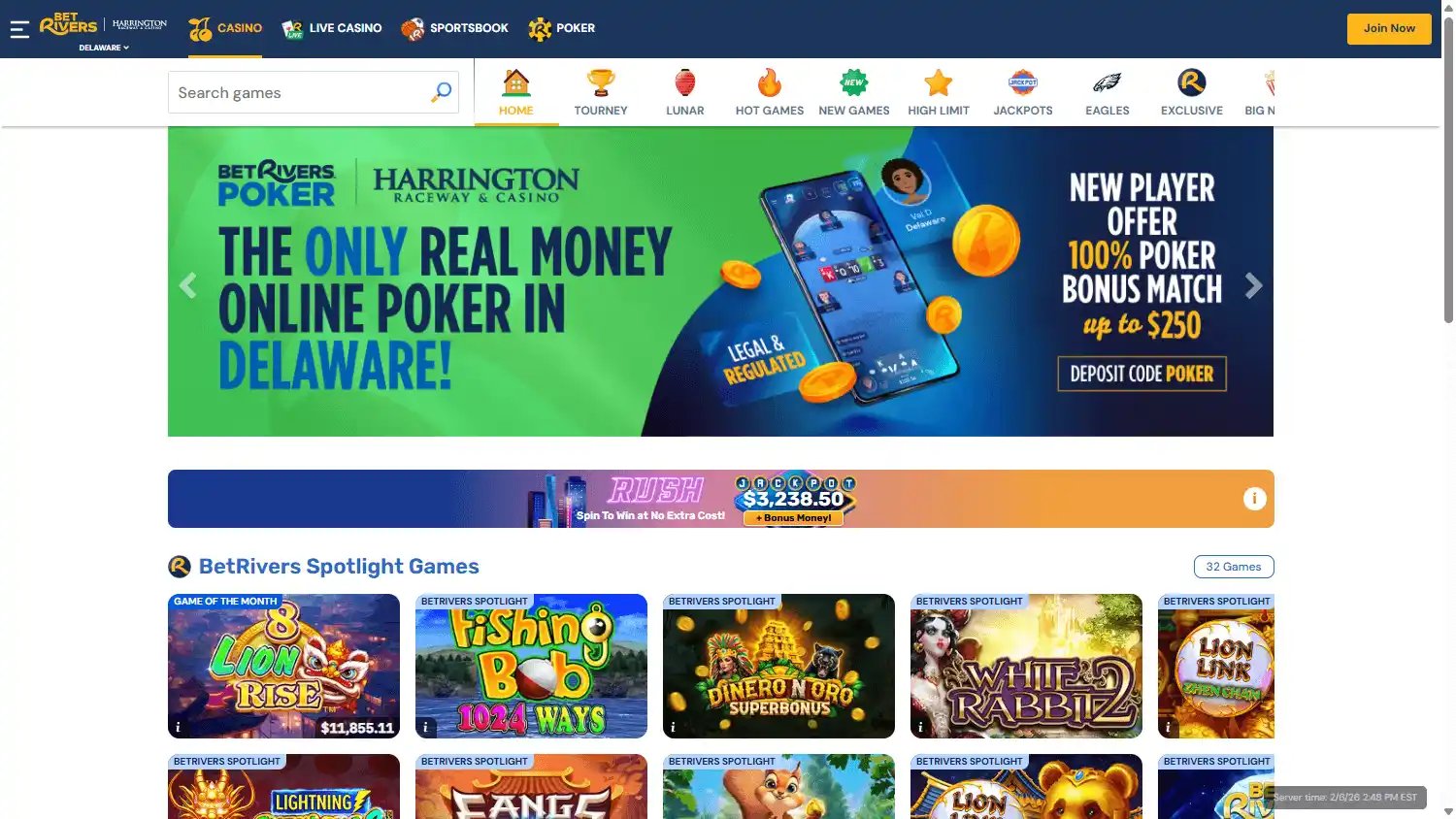 BetRivers at Harrington Raceway & Casino screenshot 2