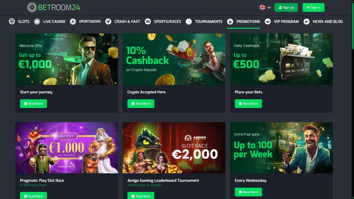 Betroom 24 Casino screenshot 3