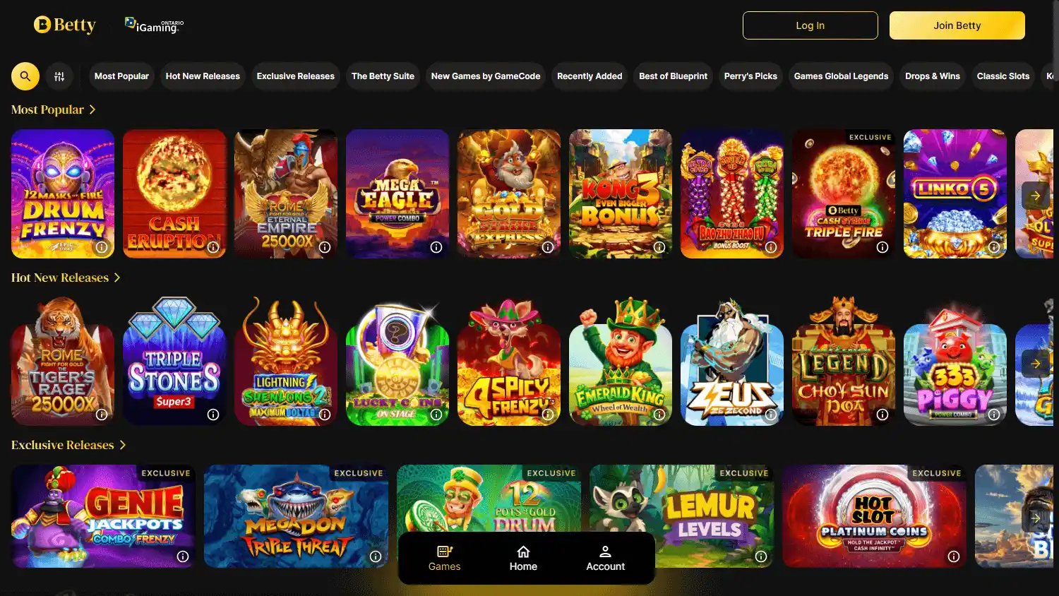 Betty Casino screenshot 3