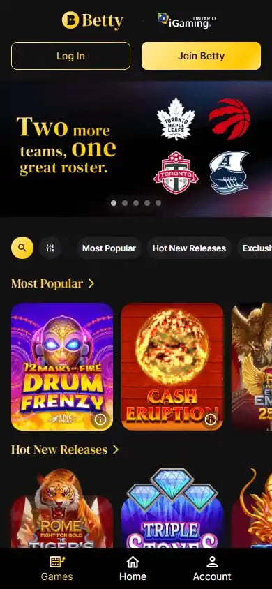 Betty Casino screenshot 6
