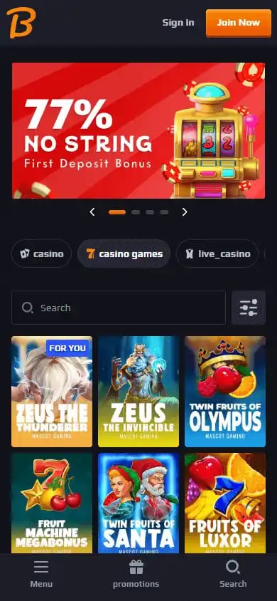 Blaze Spins Casino screenshot 5