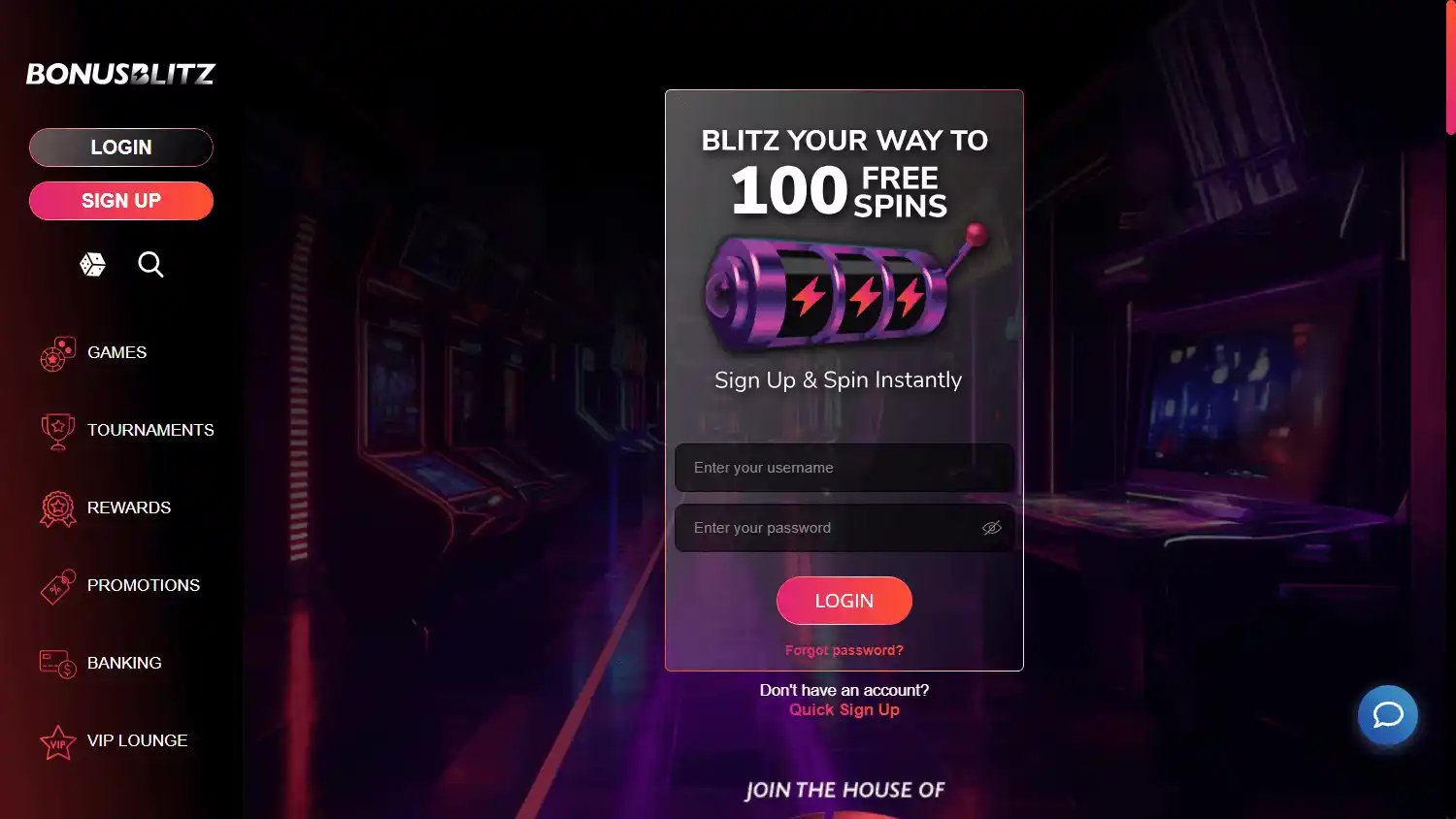 BonusBlitz Casino screenshot 1