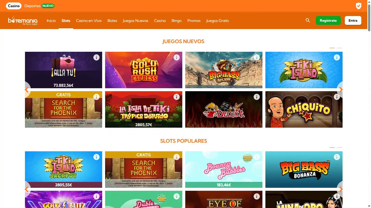 Botemania Casino screenshot 3
