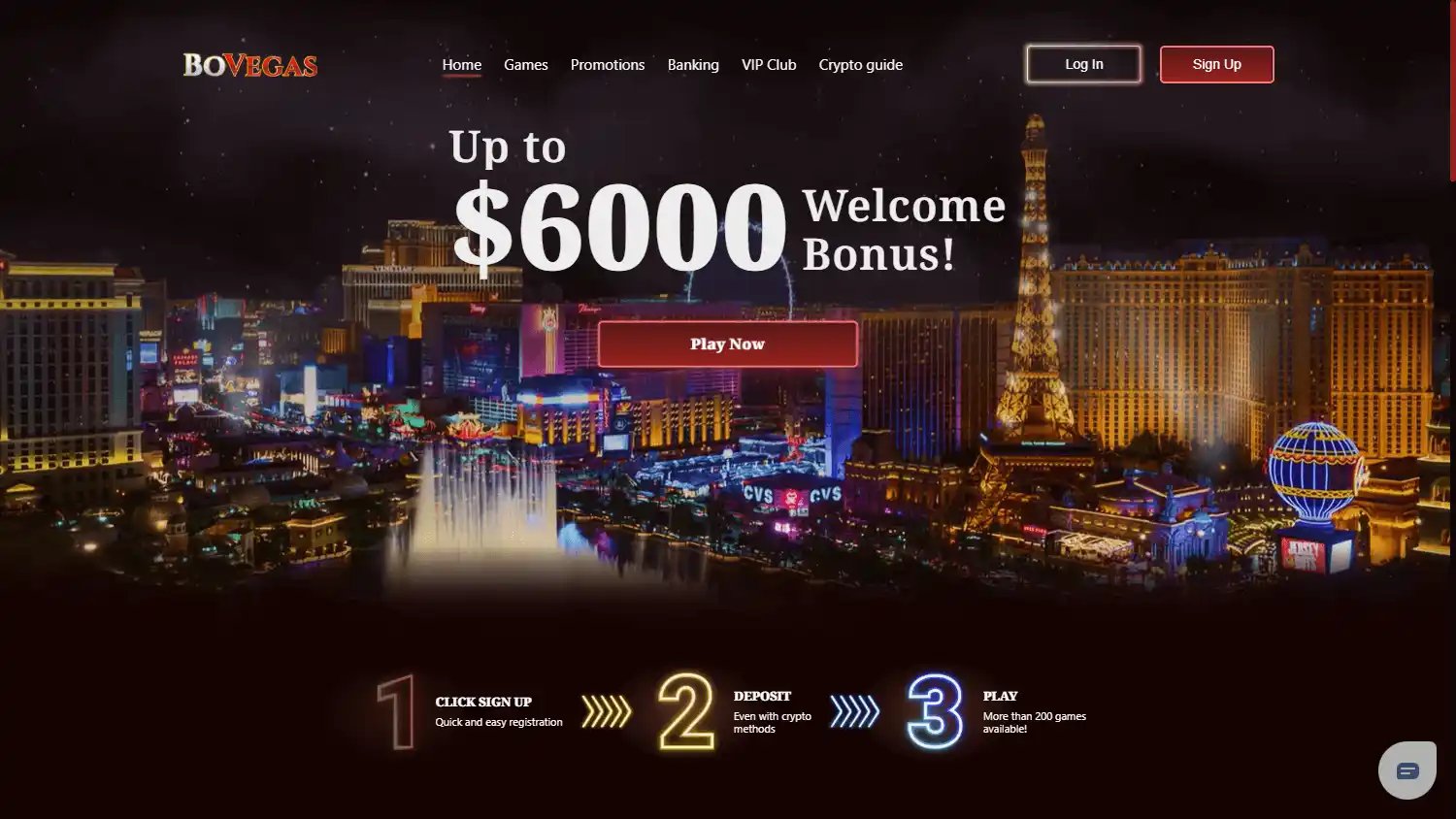 BoVegas Casino screenshot 1