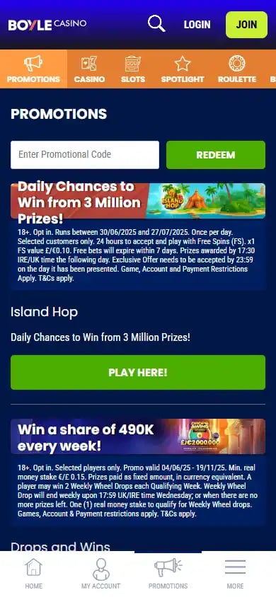 BOYLE Casino screenshot 4