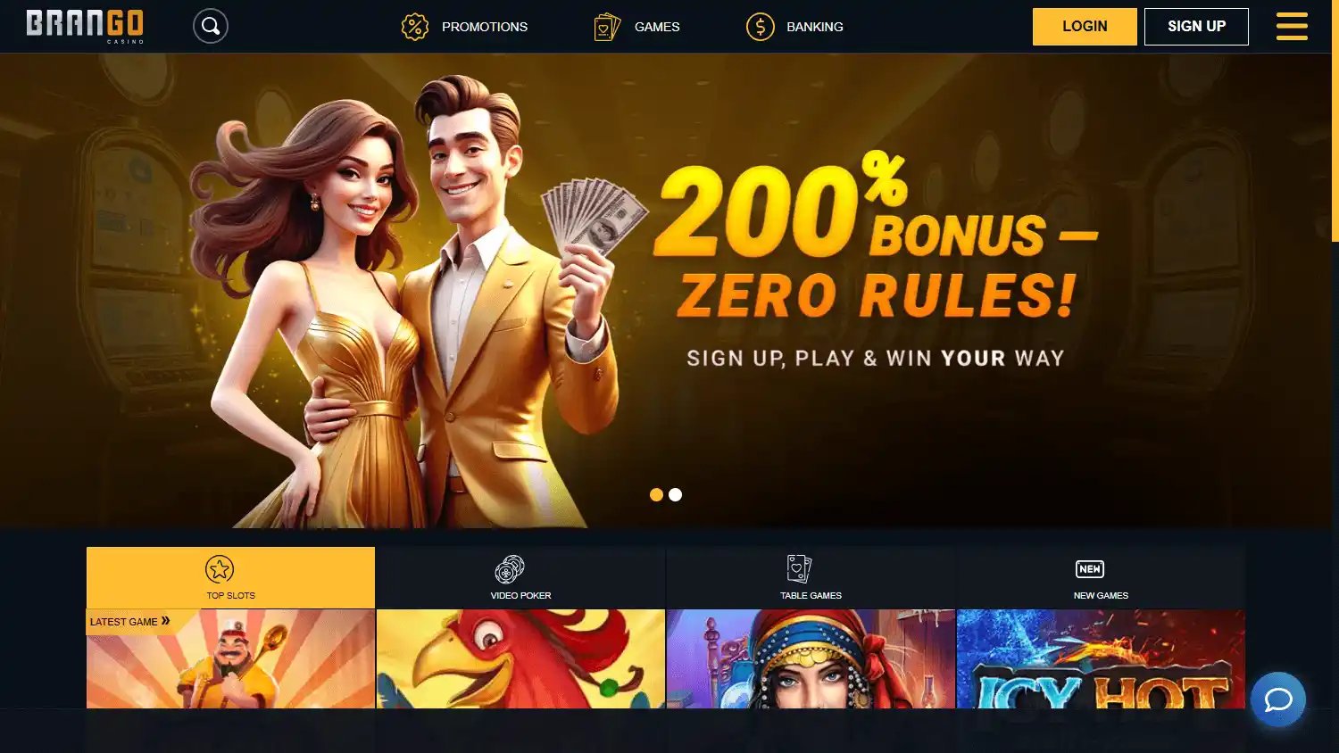 Brango Casino screenshot 1