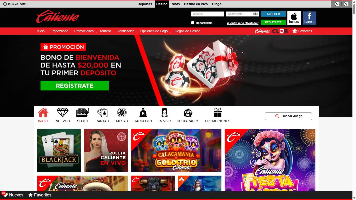 Caliente Casino PE screenshot 2