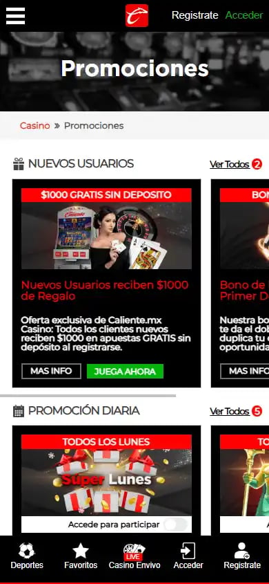 Caliente Casino PE screenshot 6