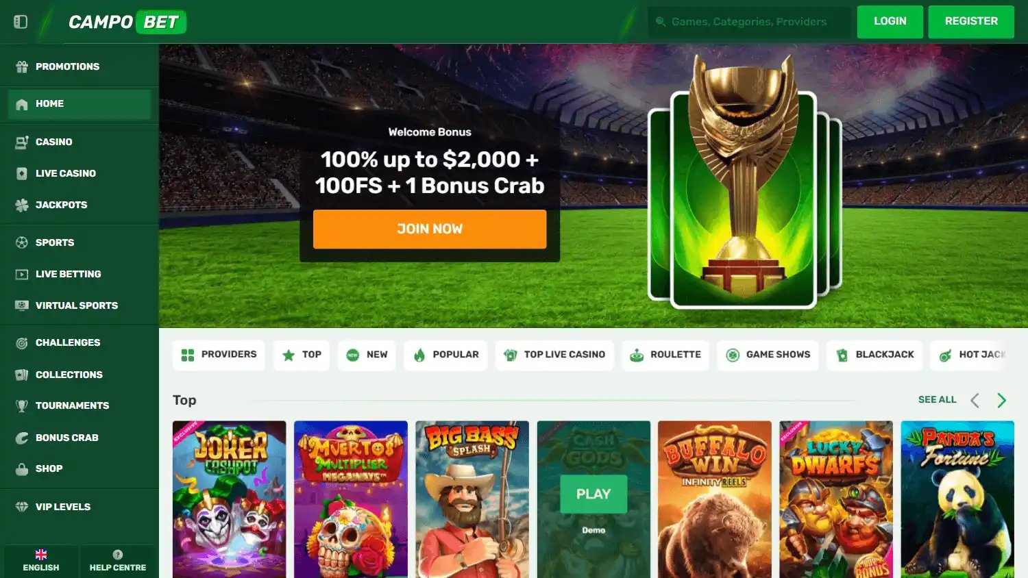 CampoBet Casino MX screenshot 1