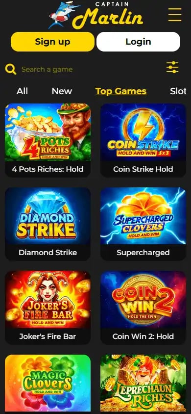 Captain Marlin Casino screenshot 5