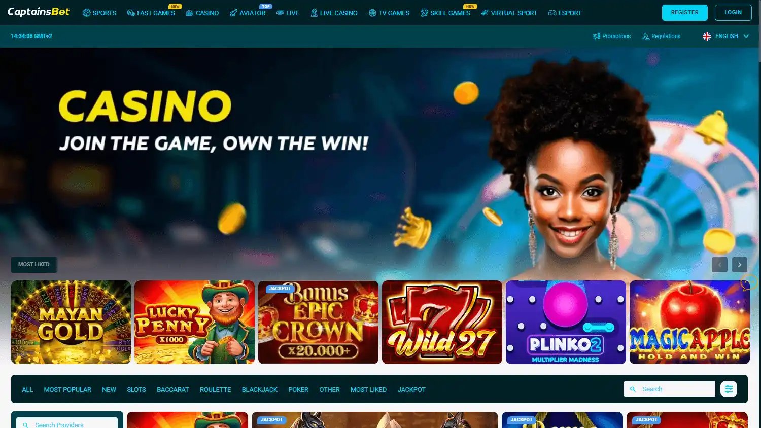 Captainsbet Casino screenshot 2