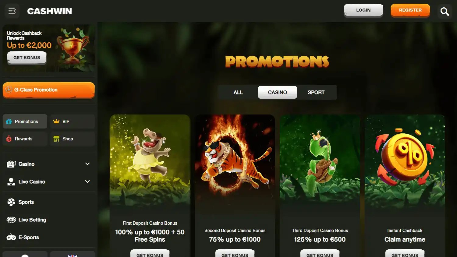 Cashwin Casino screenshot 3