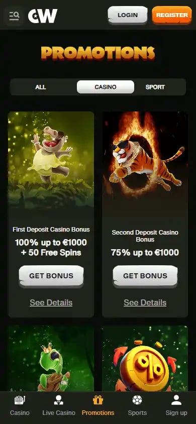 Cashwin Casino screenshot 6