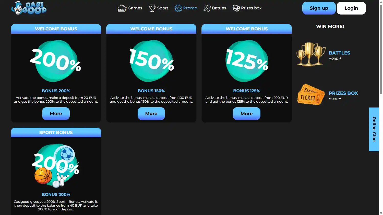 Casigood Casino screenshot 3
