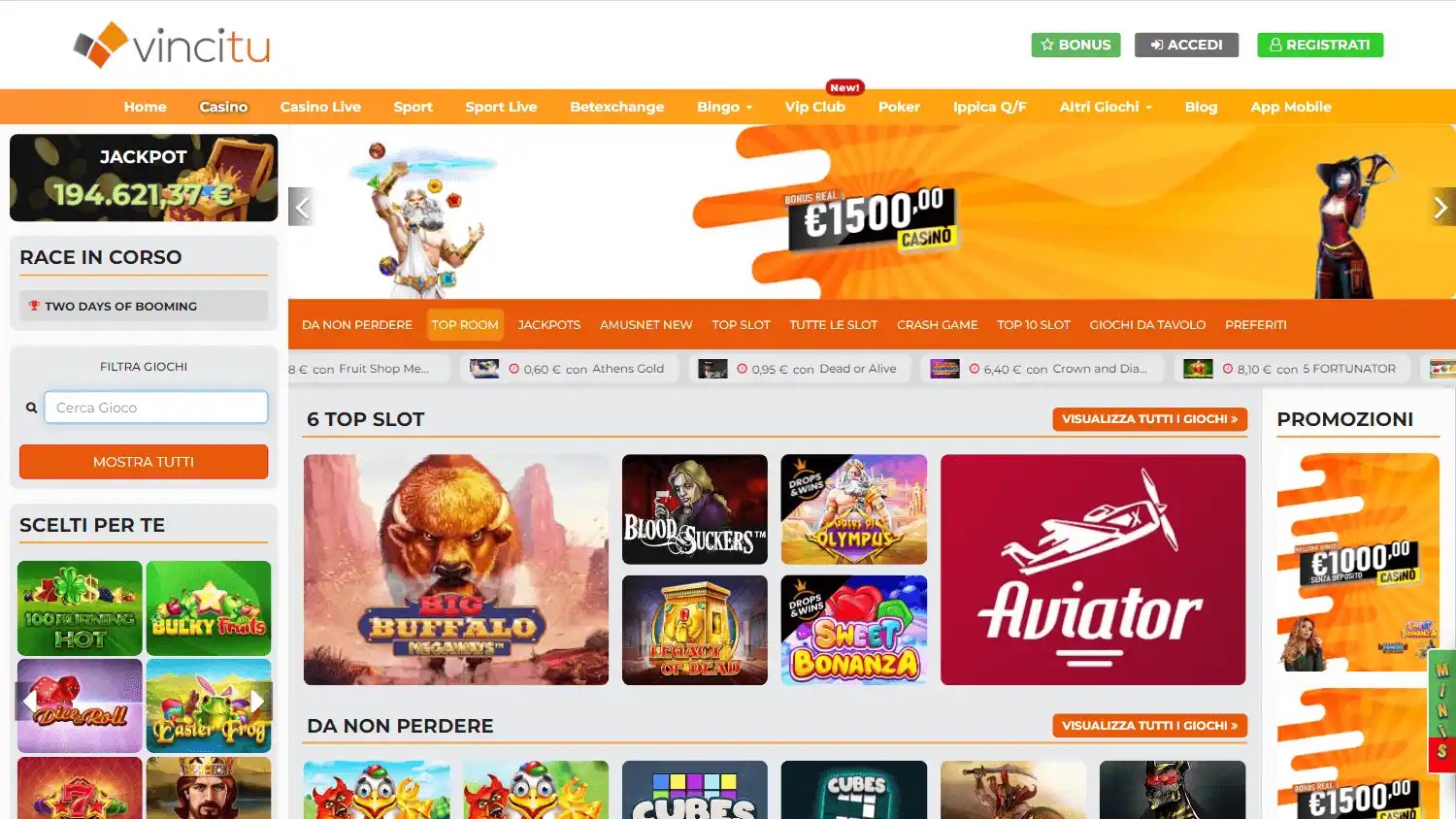 CASINO VINCITU screenshot 2