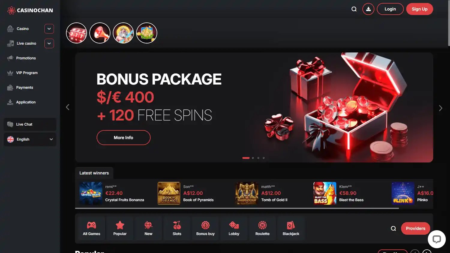 Casinochan screenshot 1