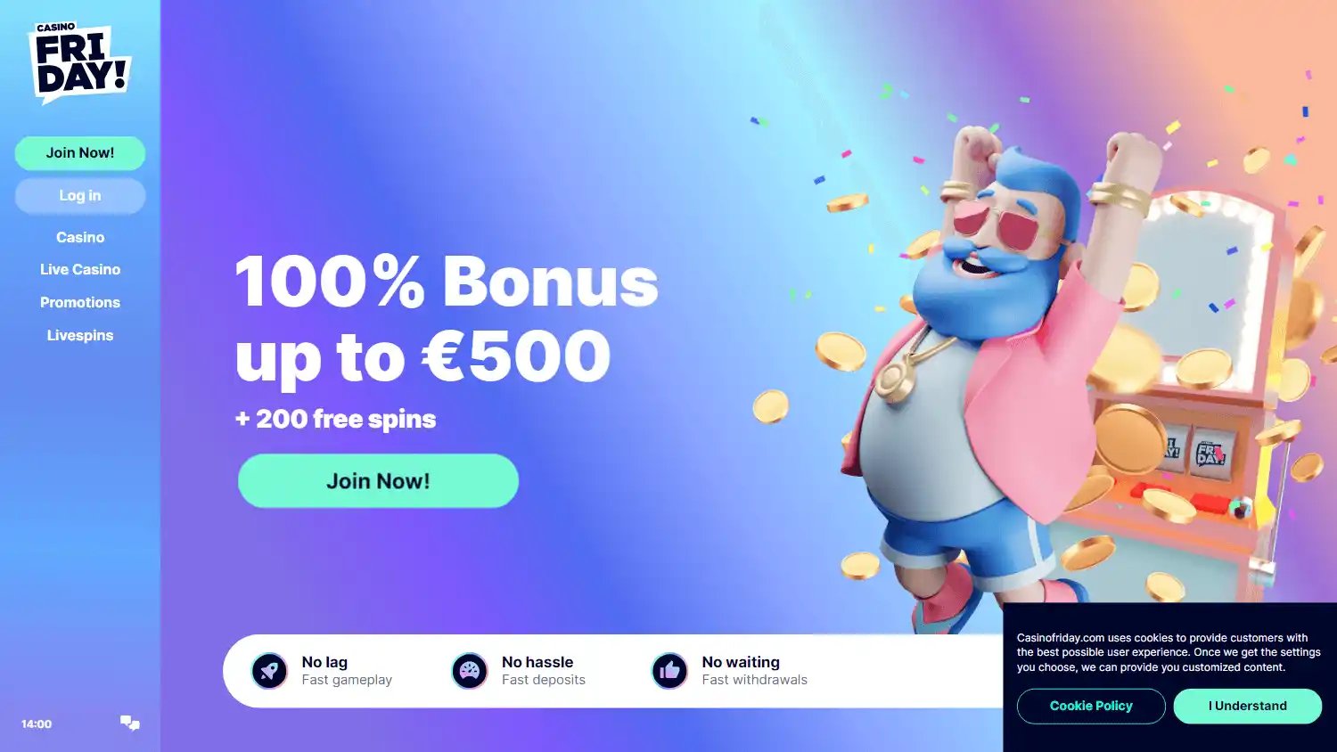 CasinoFriday screenshot 1