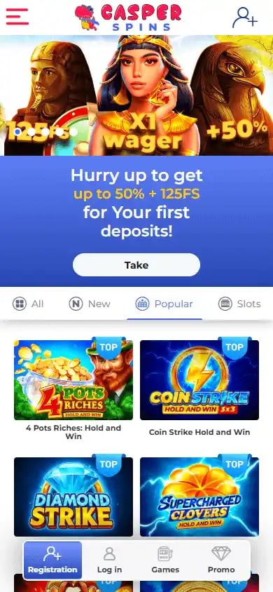 Casper Spins Casino screenshot 4