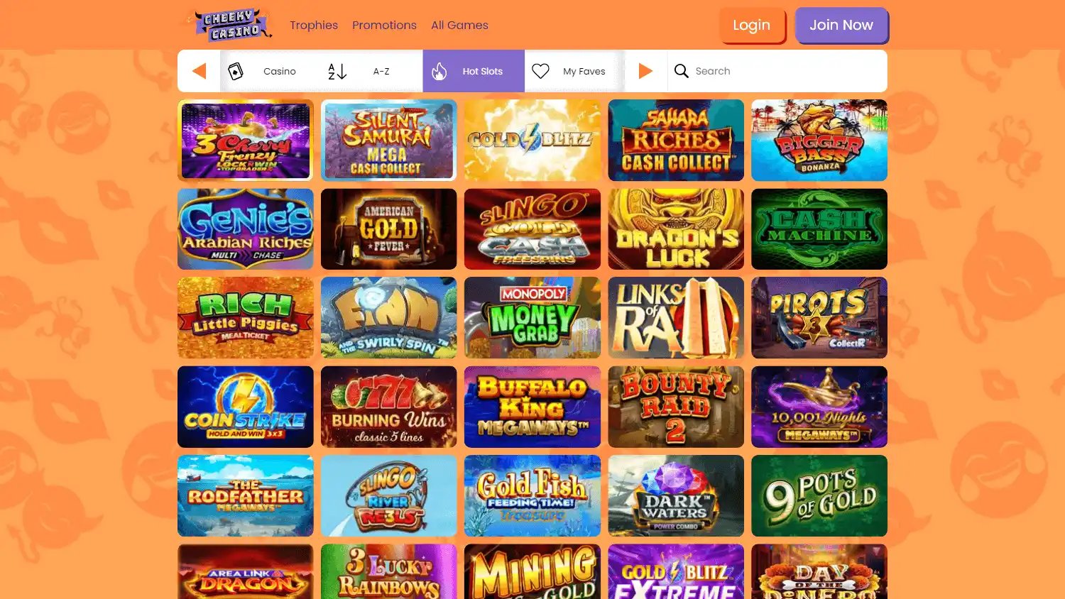 Cheeky Casino screenshot 2