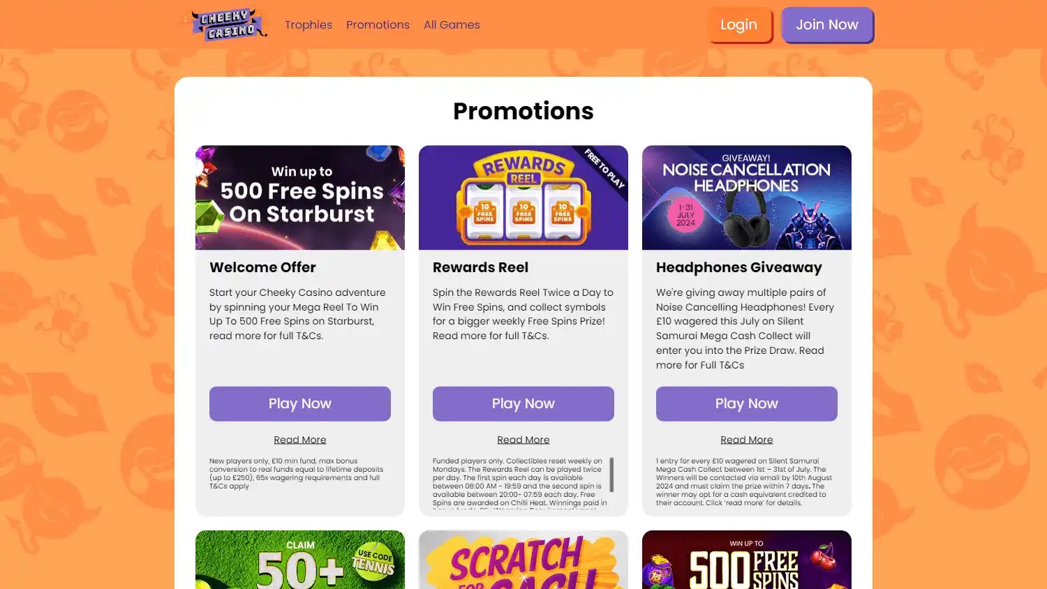 Cheeky Casino screenshot 3