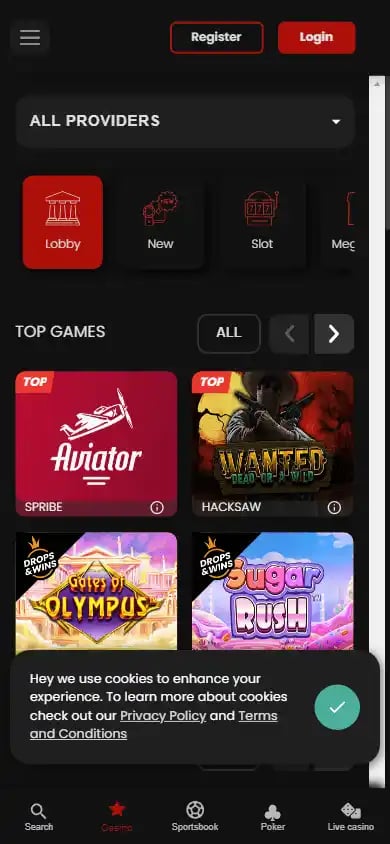 Chipstars Casino screenshot 5