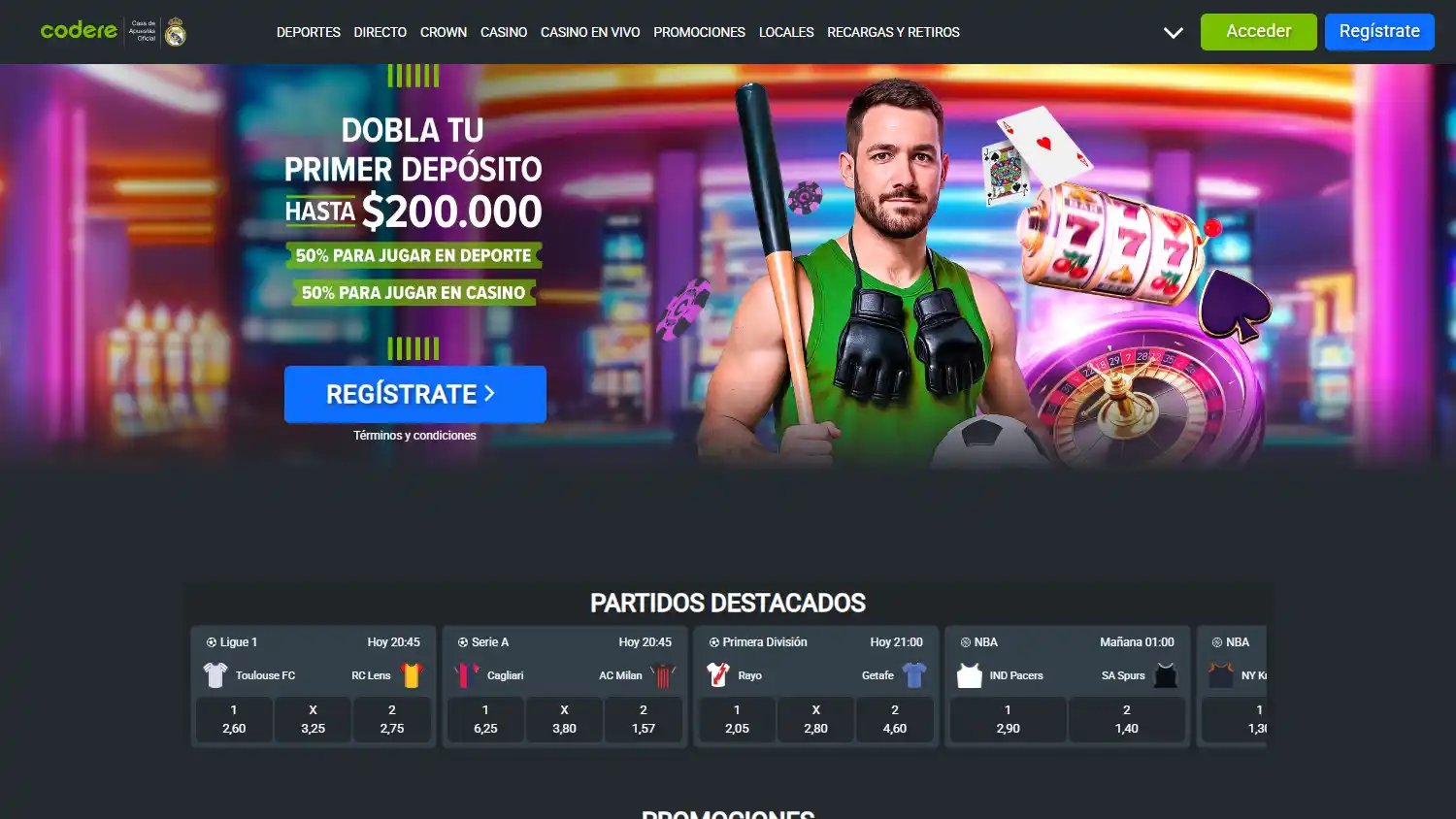 Codere Casino CO screenshot 1