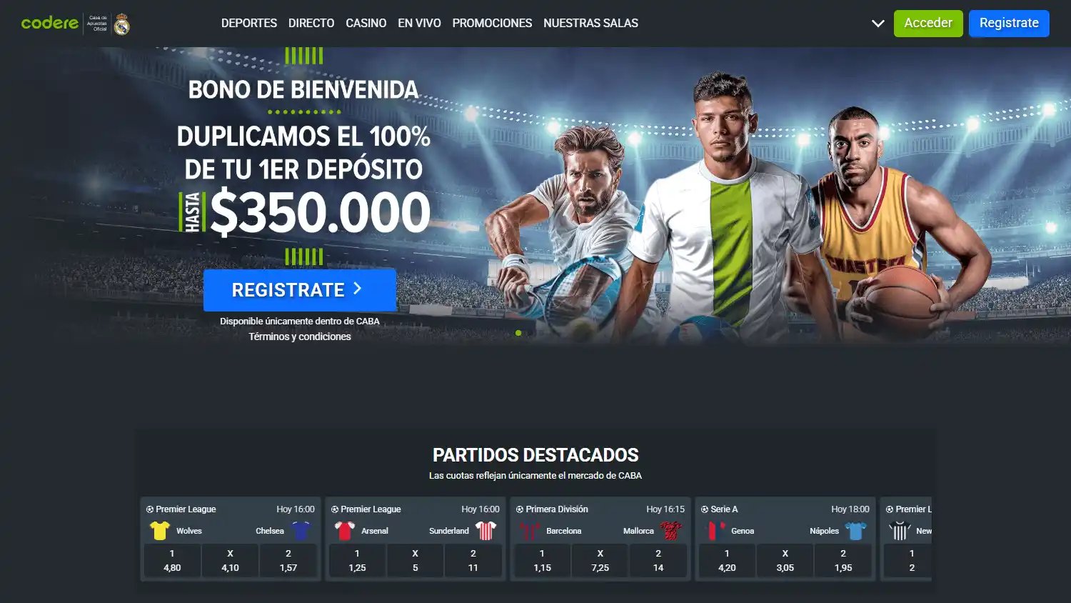 Codere Casino CO screenshot 2